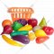 Набор игрушечных продуктов «Стром» Фрукты и овощи в корзине, у758