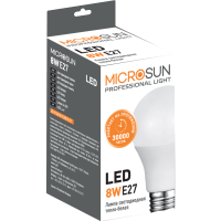 

Лампа светод."MICROSUN(A60 8W 3000 KE27)