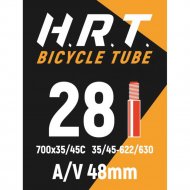 Велокамера «Horst» H.R.T. 700x35/45C A/V 48mm, Black, 010045