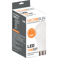 

Лампа светод."MICROSUN(A60 12W3000 KE27)