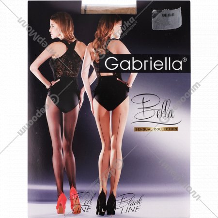 Колготки женские «Gabriella» Bella, 20 den, бежево-черный, размер 3
