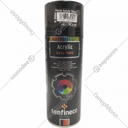 Грунтовка автомобильная «Senfineco» Primer Acrylic Black, черный, 400 мл