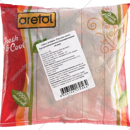 Овощная смесь «Aretol» Русский салат, бланшированная, 400 г