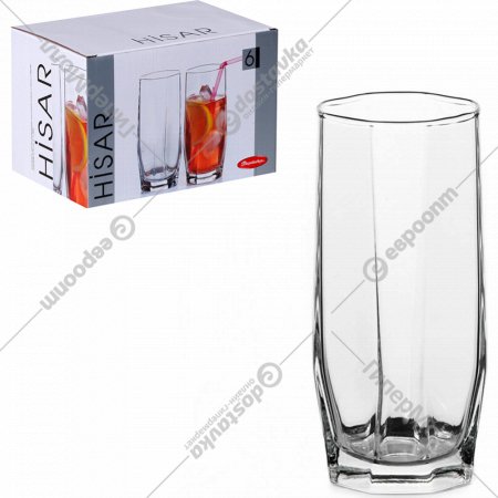 Комплект стаканов для коктейлей «Pasabahce» Hisar, 6 штук, 275 мл