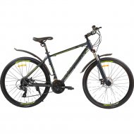 Велосипед «Pioneer» Hunter 700c, 19, серый/черный/зеленый