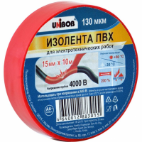 

Лента ПВХ "UNIBOB"(красная,изоляционная)