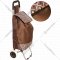 Сумка-тележка хозяйственная «Мон Ами» 1507, коричневый