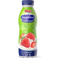 Йогуртный напиток «Alpenland» с клубникой, 1,2%, 420 г