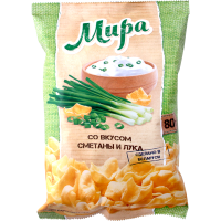 

Снэки картофельн."МИРА" (сметана/лук)80г