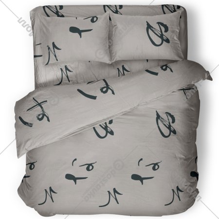 Комплект постельного белья «Samsara» Иероглифы, полуторный, 150-2