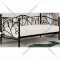 Кровать «Halmar» Sumatra, черный, 90х200 см
