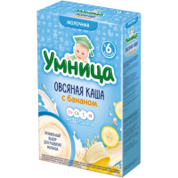 

Каша Умница овсян.с бан.с 5мес.мол.,200г