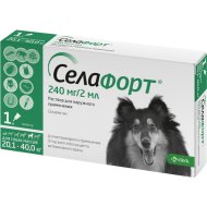 Селафорт капли от паразитов для собак, 20.1-40 кг, 120 мг