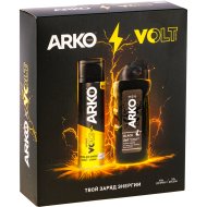 Подарочный косметический набор Arko Твой заряд энергии, пена для бритья + гель для душа, 200 + 260 мл