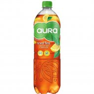 Чайный напиток холодный «Aura» негазированный черный с лимоном, 0.5 л