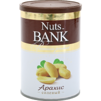 

Арахис "NUTS BANK" соленый 200гр
