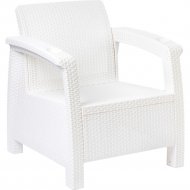 Кресло садовое «Альтернатива» Ротанг плюс, М8417, белый, 730х700х790 мм