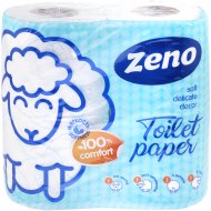 Бумага туалетная «Zeno Lux» Blue Soft, двухслойная, 4 рулона