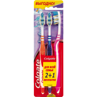 

Зубн.щетка "COLGATE" (зигзаг,2+1)
