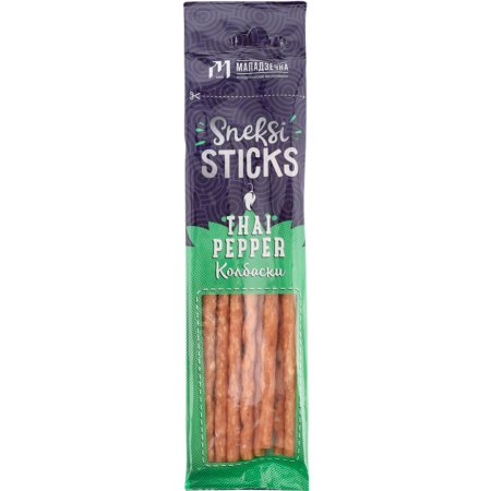 Колбаски «Снекси тайский перец» из мяса птицы, 80 г