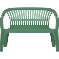 Скамейка «Альтернатива» Престиж, М5934, со спинкой, зеленый, 150х60х81 см