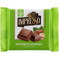 Шоколад «Impresso» молочный с ореховой начинкой, 75 г