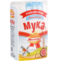 

Мука пшеничная "МЕЛЕНКА" (в/с,М54-25)2кг