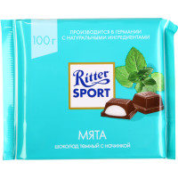 

Шоколад"RITTER SPORT" (темный,мята) 100г