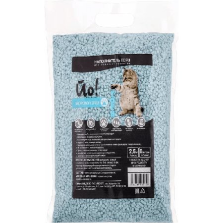 Наполнитель для туалета Йо! Тофу, Морской Бриз, 6 л