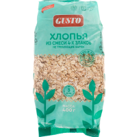 

Хлопья из 4-х злаков "GUSTO" 400г