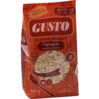 

Хлопья овсяные геркулес "GUSTO" 400г