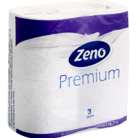 

Бум.туал"ZENO PREMIUM"(3сл,б,ф.пр,ар)4шт