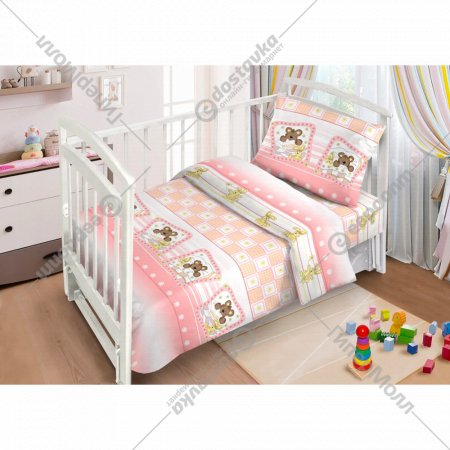 Комплект постельного белья «Fun Ecotex» Милые сони, 10051, розовый