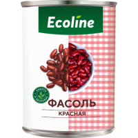 

Фасоль крас.натур."ECOLINE"(ж/б) 400г