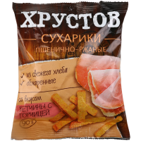 

Сухар."ХРУСТОВ" (п/рж,ветч.с горч.) 90г