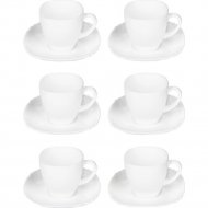 Набор для чая и кофе «Luminarc» Бэйсик, Q5853, белый, 12 предметов