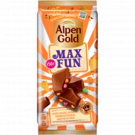 Шоколад «Alpen Gold» МаксФан с фруктами и рисовыми шариками, 150 г
