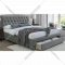 Кровать «Halmar» Avanti, серый, 160х200 см