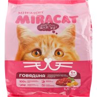 Корм для кошек Мираторг Miracat, с говядиной, для всех пород, 1.5 кг
