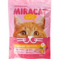 Корм для кошек Мираторг Miracat, с курицей, для всех пород, 750 г