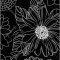 Пододеяльник «Samsara» Black flowers, двуспальный, Евро, 220По-4