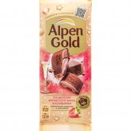 Шоколад молочный «Alpen Gold» со вкусом клубники и игристого вина, 85 г