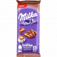 Шоколад пористый «Milka» Bubbles, молочный, Cappuccino, 97 г