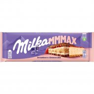 Шоколад «Milka» молочный, чизкейк, клубника и печенье, 300 г