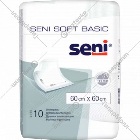 Пеленки впитывающие одноразовые «Seni» Soft Basic, 60х60 см, 10 шт