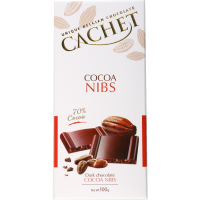 

Шок"CACHET"кусочки какао бобов,100г