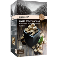 

Сахар "ORGANICO"(трост, нераф,кусок)250Г