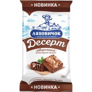 Десерт творожный Ляховичок Лакомка с наполнителем со вкусом шоколадного брауни и какао, 6%, 100 г