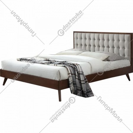 Кровать «Halmar» Solomo, бежевый/орех, 160х200 см