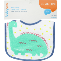

Нагрудник"BABYONO"(махр.клеенк.син. 3м+)